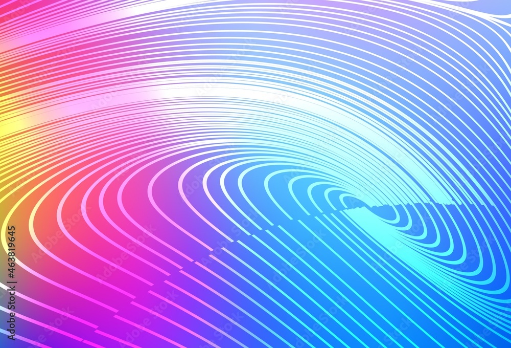 Poster light blue, red vector pattern with sharp lines.