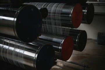 Production of polypropylene yarn for making bags.