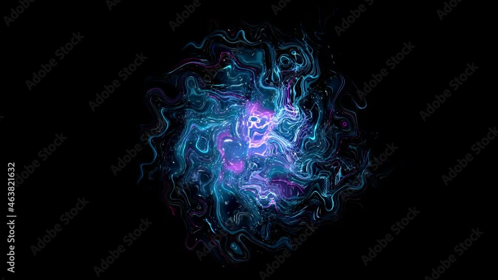 Poster powerful electrical discharge. seamless loop 3d render animation