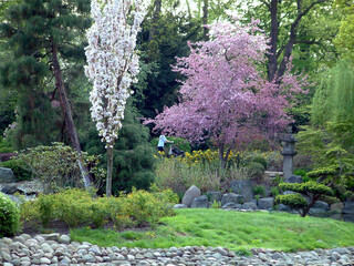 Asian park in Europe. 
Beautiful, incredibly refined and arranged in the Asian style garden. Full of greenery, stones and water. With a gentle hum, it calms our nerves.