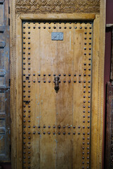 Traditional Arabic wooden doors