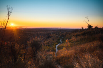 Sunrise from Mt Hay