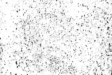 Grunge texture of a rough surface dotted with dots of different sizes. A simple background with noise, grit and dirt. Vector illustration. Overlay template