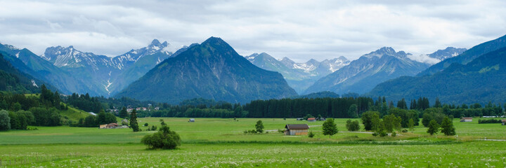 Alpenpanorama,  Oberstdorf, Allgäu, Bayern, Deutschland, Europa