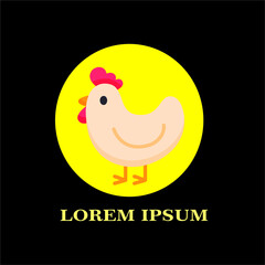 Chicken vector illustration. Badges and design elements for chicken making. Vector illustration - Vector