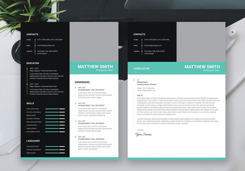 Clean Resume With Cover Letter Template