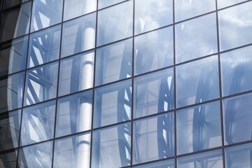 Glass architecture of modern building