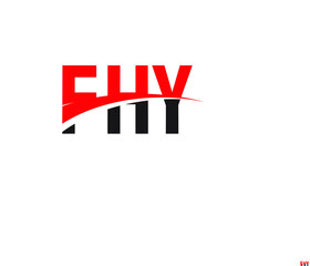 Obraz premium FHY Letter Initial Logo Design Vector Illustration