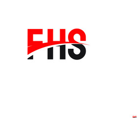 FHS Letter Initial Logo Design Vector Illustration