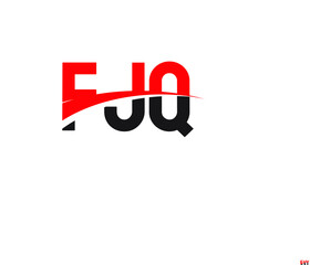 FJQ Letter Initial Logo Design Vector Illustration