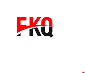 FKQ Letter Initial Logo Design Vector Illustration