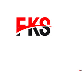 FKS Letter Initial Logo Design Vector Illustration