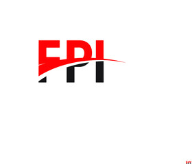 FPI Letter Initial Logo Design Vector Illustration