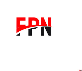 FPN Letter Initial Logo Design Vector Illustration