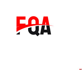 FQA Letter Initial Logo Design Vector Illustration