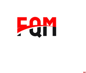 FQM Letter Initial Logo Design Vector Illustration