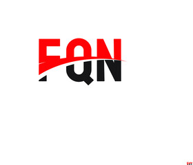 FQN Letter Initial Logo Design Vector Illustration