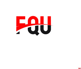 FQU Letter Initial Logo Design Vector Illustration