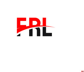 FRL Letter Initial Logo Design Vector Illustration