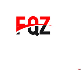 FQZ Letter Initial Logo Design Vector Illustration