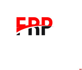 Obraz premium FRP Letter Initial Logo Design Vector Illustration