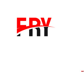 FRY Letter Initial Logo Design Vector Illustration