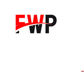FWP Letter Initial Logo Design Vector Illustration