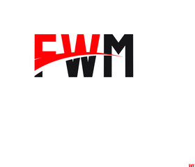 FWM Letter Initial Logo Design Vector Illustration