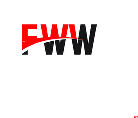 FWW Letter Initial Logo Design Vector Illustration