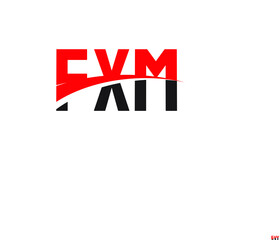 FXM Letter Initial Logo Design Vector Illustration