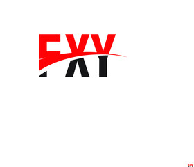 Obraz premium FXY Letter Initial Logo Design Vector Illustration