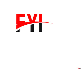 FYI Letter Initial Logo Design Vector Illustration
