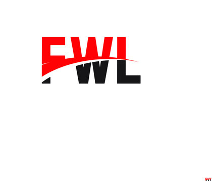 FWL Letter Initial Logo Design Vector Illustration