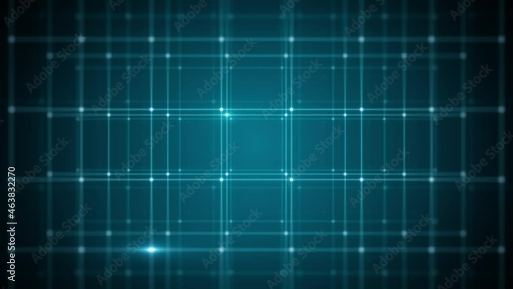 Poster Abstract Technology Background With Grid Data Zooming In Loop/
4k animation of an abstract minimal technology background with data grid and lines and outlined cube zooming in seamless looping