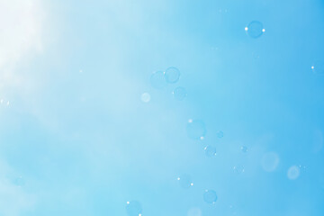 Happy Bubbly Sky Background