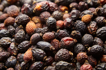 Dried rose hips herbal tea