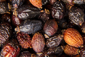 Dried rose hips herbal tea