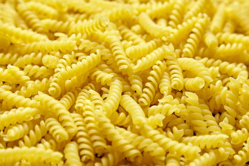 Girandole italian pasta food background