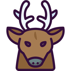 deer line icon