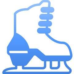 ice skating gradient icon