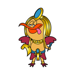 illustration of Toth god of egypt vector design