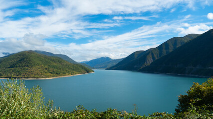 view of the mountain lake. lake among the mountains