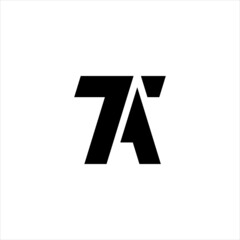 TA Letter Logo Design Template Vector