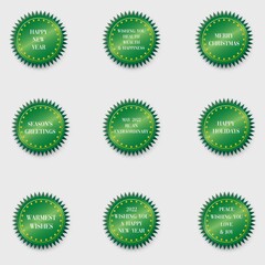 greeting stickers, wishes, new year, 2022, merry christmas, warmest wishes, happy holidays, happy new year, congratulation