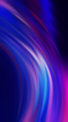 Dark abstract futuristic background. Digital explosion, ultraviolet neon glow, blurred geometric lines.