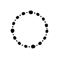 シンプルな円のフレーム