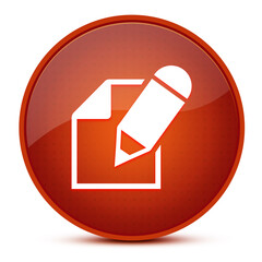 Pencil book aesthetic glossy brown round button abstract