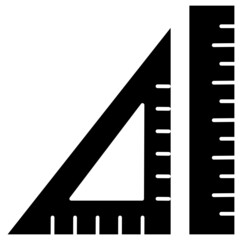 ruler solid icon