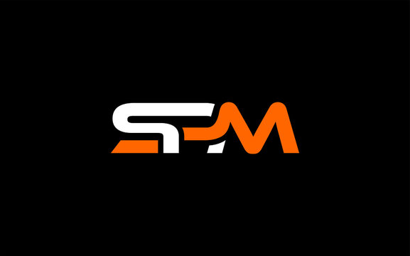 SPM Letter Initial Logo Design Template Vector Illustration