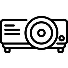 projector line icon